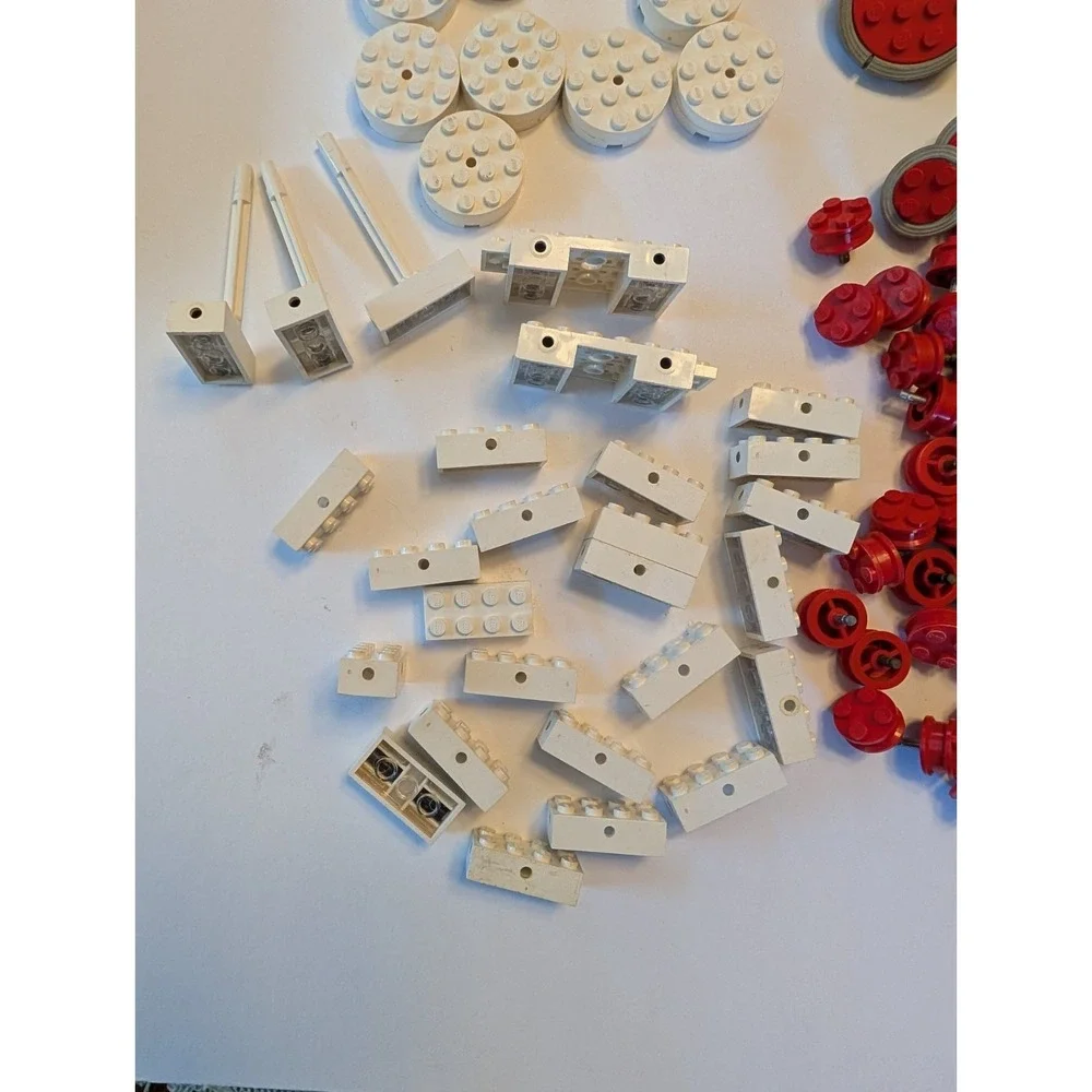 LEGO Vtg 1960's Trains 113-2 &‎ More Starter Train Sets Parts Motor Track Wheels